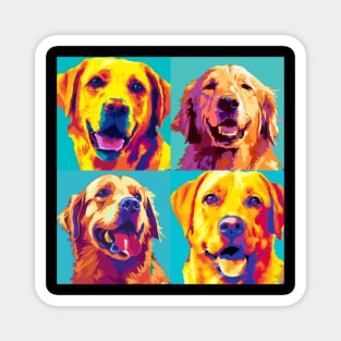 Golden Retriever Pop Art - Dog Lover Gifts Magnet