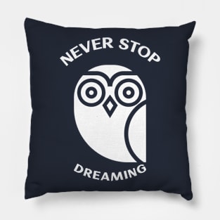 never stop dreaming Pillow