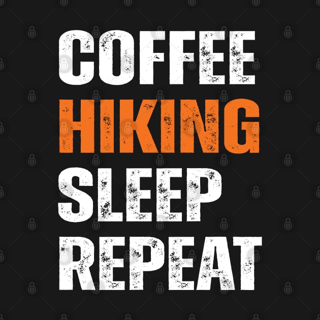 Coffee Hiking Sleep Repeat Outdoor Adventure by Uniqueify