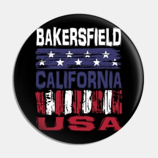 Bakersfield California USA T-Shirt Pin