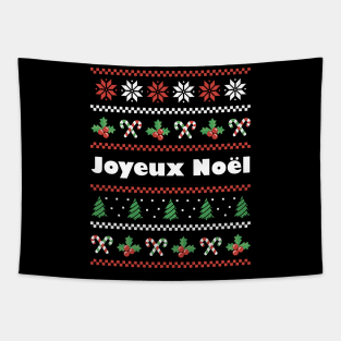 French Christmas Joyeux Noel Tapestry