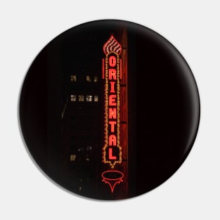 Vintage Oriental Theatre Neon Pin