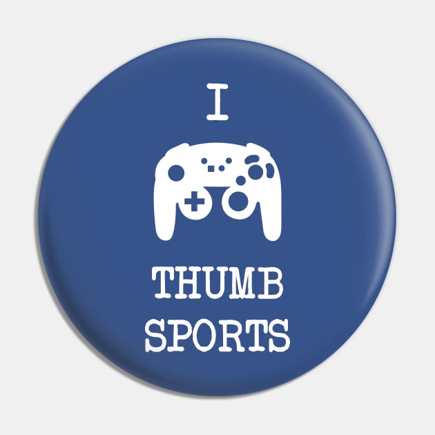 I Heart Thumb Sports Pin by katiestack.art