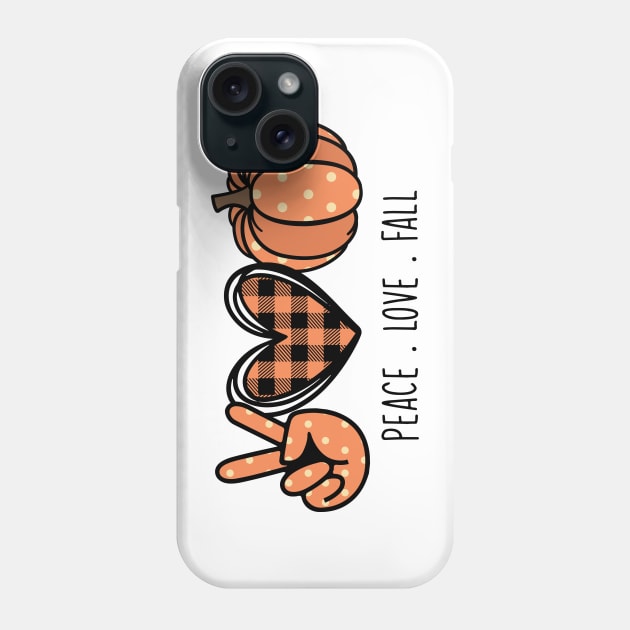 Peach, Love, And Fall Phone Case by ThinkLMAO