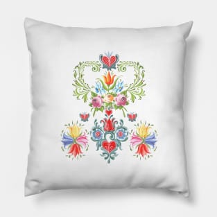 Midsummer Festival Flowers Garland Pillow