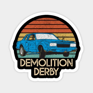 Vintage Demolition Derby Magnet