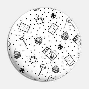 Sweets & treats seamless pattern , How sweet it is? Pin