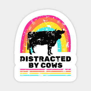 Easily distracted by cows Magnet