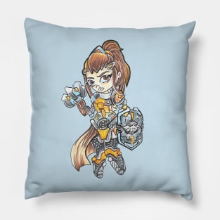 Brigitte overwatch Chibi Pillow