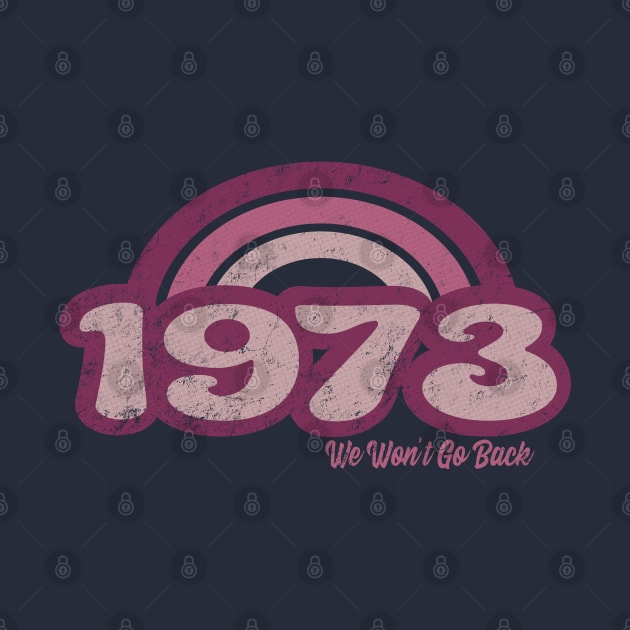 1973 Retro Pink, We Won't Go Back by Jitterfly