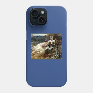 The Temptation of Sir Percival - Arthur Hacker Phone Case