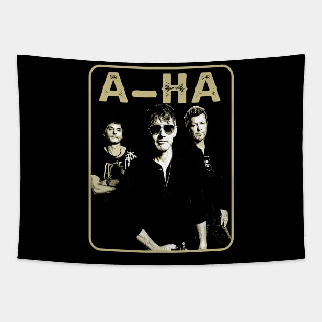 Take My Breath Away with a-ha Fan Merch Tapestry by Mushroom Time