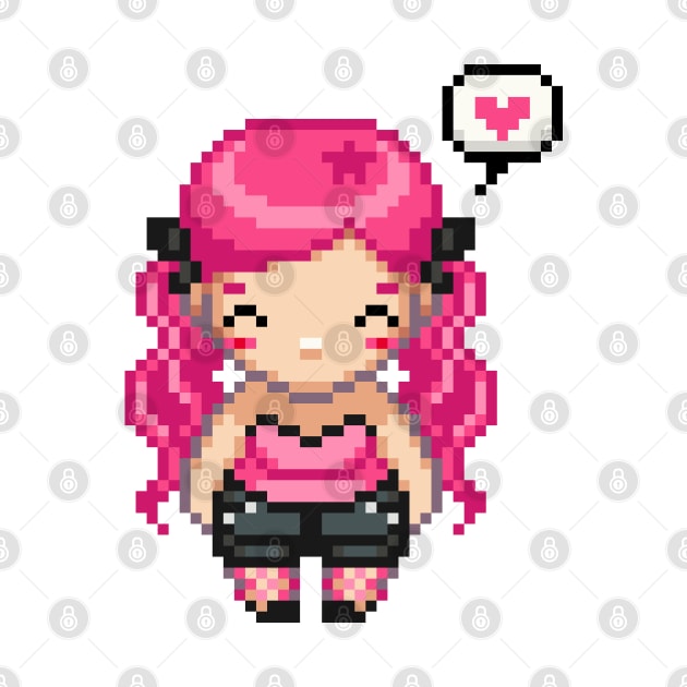 Kawaii Pixel Girl by iamnotadoll