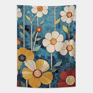 Gustav Klimt's Floral Flourish: Inspired Floral Pattern Tapestry