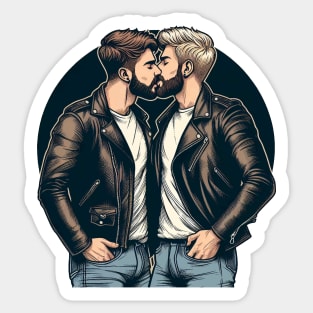 First Kiss Lyrics Gay love  Sticker for Sale by JustAnotherBee