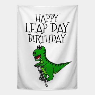 Leap Day Birthday T-Rex Dinosaur 29 Feb 2024 Tapestry