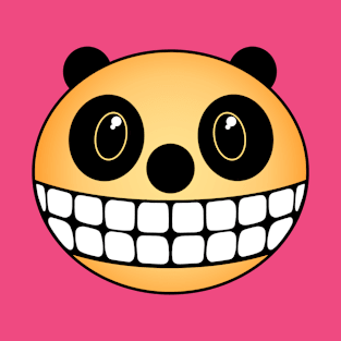 Grinning Orange Sherbert Panda Bear T-Shirt