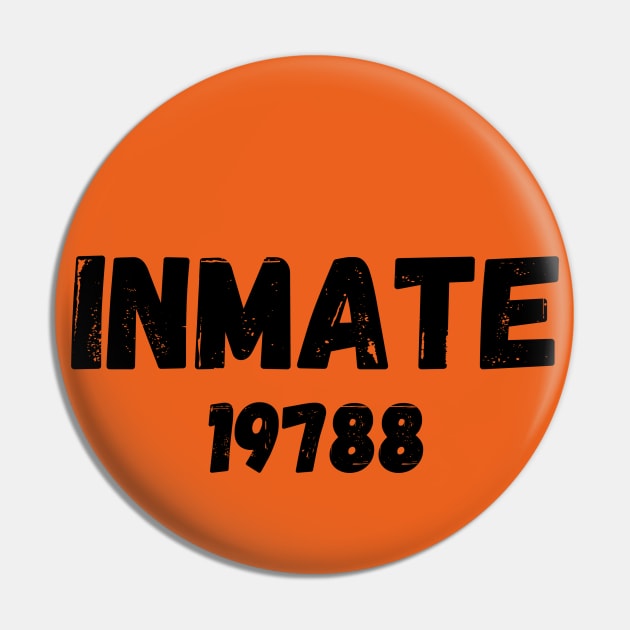 Halloween County Jail Inmate Costume Pin by Myartstor 