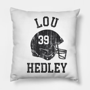 Lou Hedley New Orleans Helmet Font Pillow