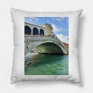 Venice Rialto Bridge view Pillow