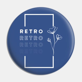 retro-flower design Pin