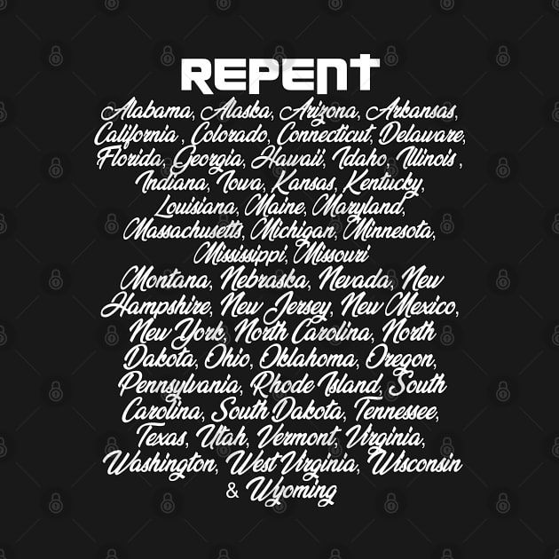 Repent America! by CalledandChosenApparel