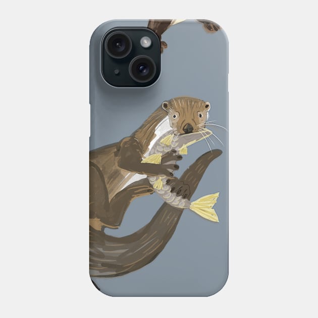 Old World otters Phone Case by belettelepink
