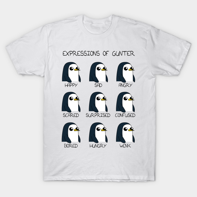 Expressions of Gunter - Adventure time - Adventure Time - T-Shirt