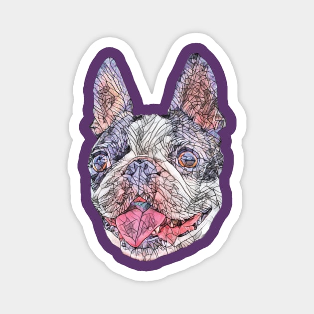 Boston Bull Terrier Magnet by DoggyStyles