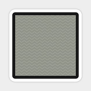 Gray Chevron ZigZag Pattern Magnet