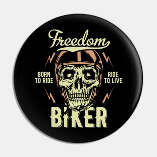 Freedom Biker Pin