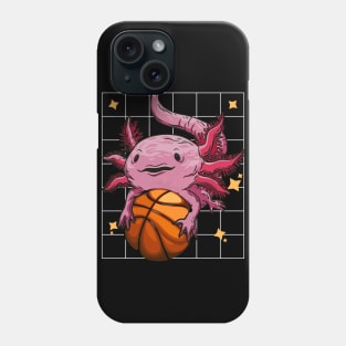 Axolotl Playing Basketball Sport, Basketball Axolotl Phone Case