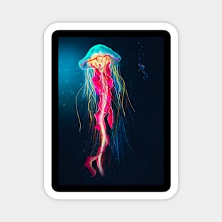 Giant Glowing Jellyfish Magnet