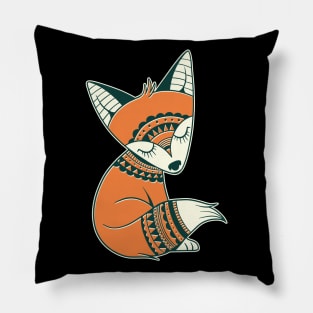 Cute fox tribal animal awesome design Pillow