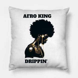 Afro King Drippin' Pillow