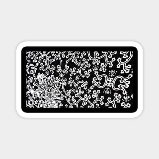 Black and White Pattern Magnet