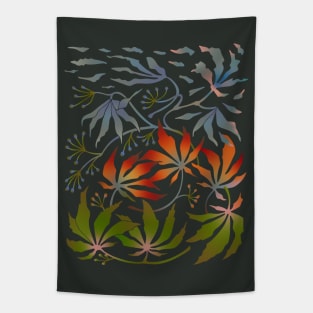 WABI SABI Japanes Maple Leaves Changing Seasons - UnBlink Studio by Jackie Tahara Tapestry