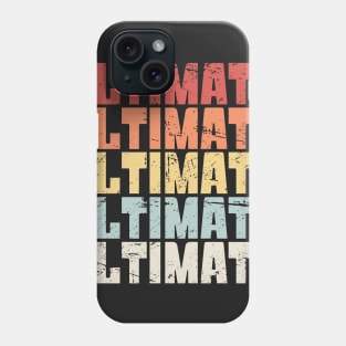 Vintage 70s ULTIMATE Frisbee Text Phone Case