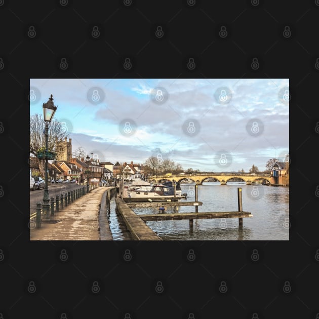 Henley Riverside With a Wonky Lamp by IanWL