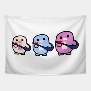 Three Chipis CHUMMY (Thoki, Poki & Wobble) (Spread Lubba) Tapestry