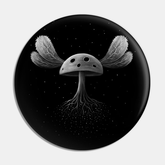 Flying Magic Mushroom In Space Pin by OnstOn