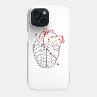 HEART vs BRAIN Phone Case