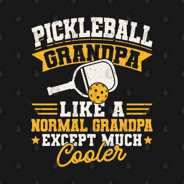 Pickleball Tournament Pickleball Grandpa by Caskara