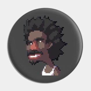 Crabman portrait in pixelart Pin