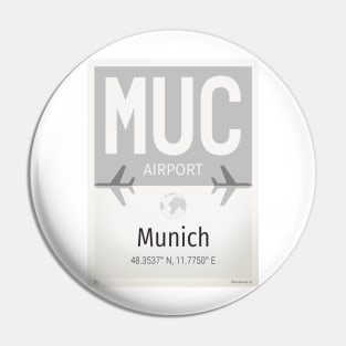 MUC Munich airport Pin