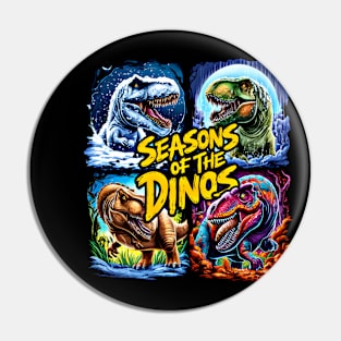 Seasons of the Dinos - A Year-Round Dinosaur Delight Pin