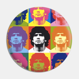 Warhol Maradona Pin