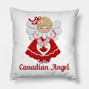 Canada Day Angel Pillow