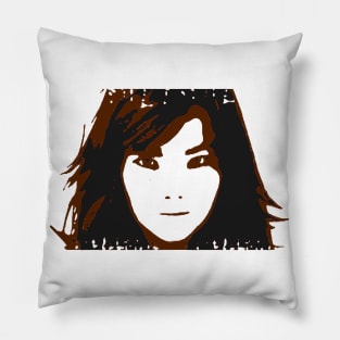 bjork dark Pillow