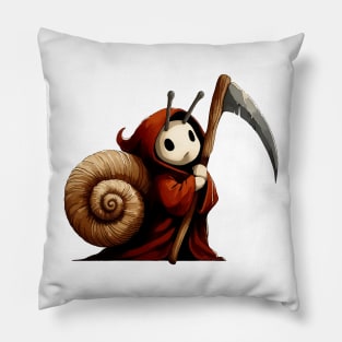 Kawaii Death Snail Reaper Pillow